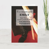 孫娘の卒業 カード (正面)