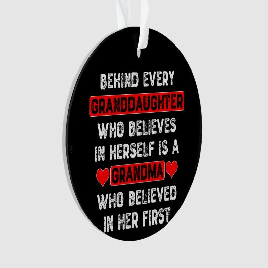 孫娘の後ろ オーナメント (正面)