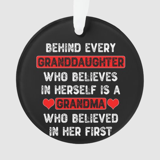 孫娘の後ろ オーナメント (正面)