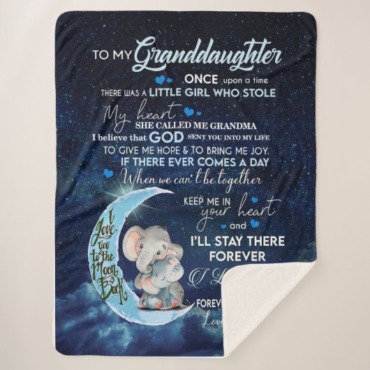 孫娘の恋人 |私の孫娘への手紙 シェルパブランケット (正面)