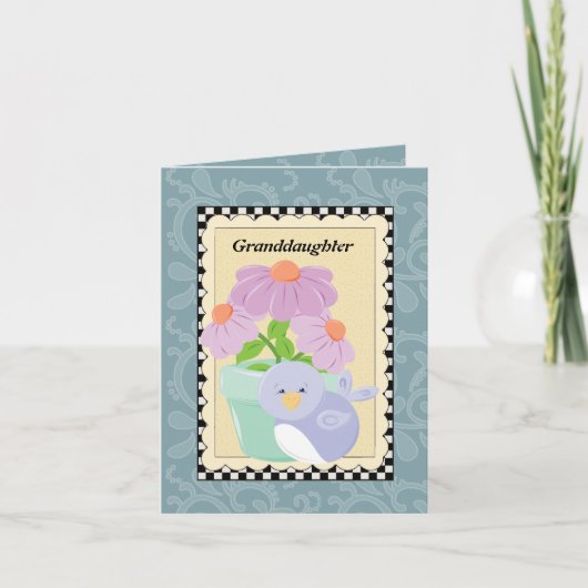 孫娘の挨拶状 カード (正面)