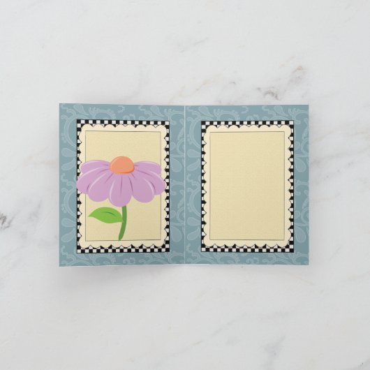 孫娘の挨拶状 カード (内部)