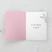 孫娘の最初のイースターバニー シーズンカード (内部)