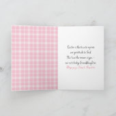 孫娘の最初のイースターバニー シーズンカード (内部)