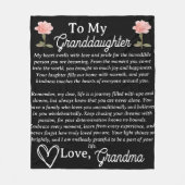 孫娘の牡丹の毛布パーソナライズされたに フリースブランケット (正面)