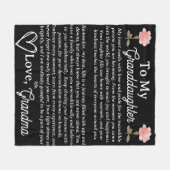 孫娘の牡丹の毛布パーソナライズされたに フリースブランケット (正面(横))