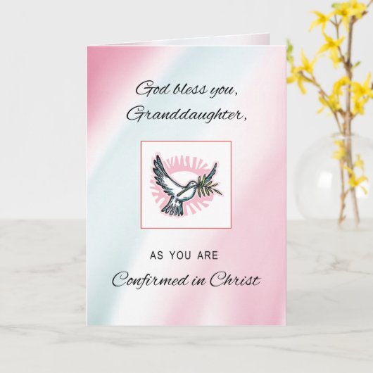 孫娘の確認の鳩 カード (黄色い花)