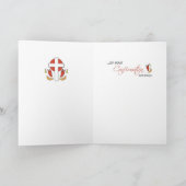 孫娘の確認祝いクロスF カード (内部)