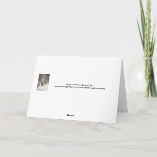 孫娘の第1誕生日 カード (裏面)