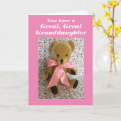 孫娘の素晴らしカ素晴らしード カード (黄色い花)