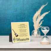 孫娘の詩のプラーク – 音楽デザイン フォトプラーク (インサイチュ)