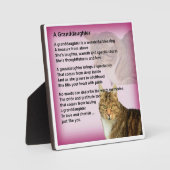 孫娘の詩のプラーク – Catデザイン フォトプラーク (正面)