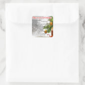 孫娘の詩 – クリスマスデザイン スクエアシール (バッグ)