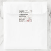 孫娘の詩-バレエシューズのデザイン スクエアシール (バッグ)