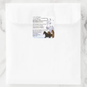 孫娘の詩 – 馬のデザイン スクエアシール (バッグ)