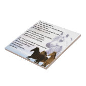 孫娘の詩 – 馬のデザイン タイル (側面)