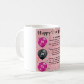 孫娘の詩 – 21歳の誕生日 コーヒーマグカップ (正面左)