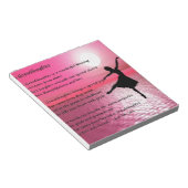 孫娘の詩 – ballerina ノートパッド (アングル)