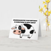 孫娘の誕生日は何か問題モーがある カード (黄色い花)