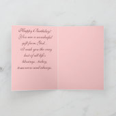 孫娘の誕生日カード カード (内部)