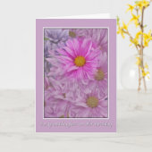 孫娘の誕生日挨拶とデイジー カード (黄色い花)