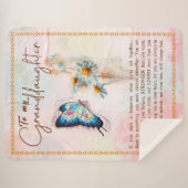 孫娘の贈り物 |おじいちゃんおばあちゃん家より シェルパブランケット (正面(横))