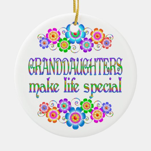 孫娘は生命スペシャルを作ります セラミックオーナメント (正面)
