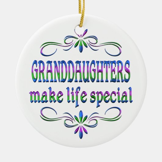 孫娘は生命スペシャルを作ります セラミックオーナメント (正面)