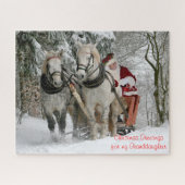 孫娘へのクリスマスプレゼント。 ジグソーパズル (横)