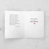 孫娘へのクリスマスメッセージ シーズンカード (内部)