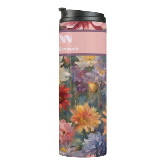 孫娘へのシックな水彩卒業ギフト タンブラー (回転右)