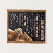 孫娘へのプレゼント ライオン好きな人へ タペストリー (正面(横))