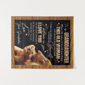 孫娘へのプレゼント ライオン好きな人へ タペストリー (正面(横))