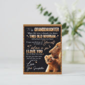 孫娘へのプレゼント ライオン好きな人へ 招待状 (スタンド正面)