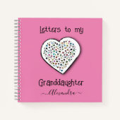 孫娘への可愛い手紙パーソナライズされた ノートブック (正面)