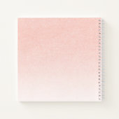 孫娘への手紙の記念碑ピンク ノートブック (裏面)