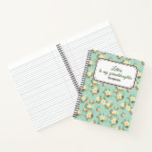 孫娘への手紙ヴィンテージ花 ノートブック (内部)