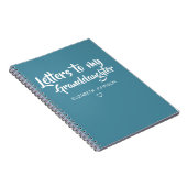孫娘への手紙Keepsake Journal ノートブック (右側)