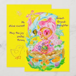 孫娘への特別なイースターの挨拶 シーズンカード