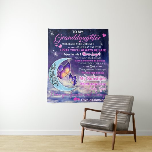孫娘への蝶の誕生日プレゼントのアイデア タペストリー (インサイチュ)