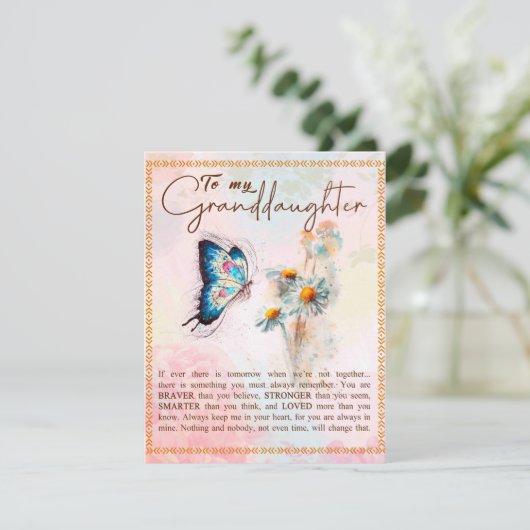 孫娘への贈り物、かわいい蝶の恋人への贈り物 招待状 (スタンド正面)