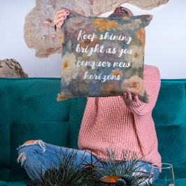 孫娘への軽度の水彩卒業ギフト クッション