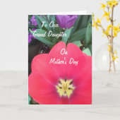 孫娘へ カード (黄色い花)