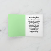 孫娘アフリカンアメリカンハッピーバースデーカード カード (内部)