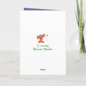 孫娘アフリカ紫の花バレンタイン詩 シーズンカード (裏面)