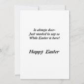 孫娘イースターカード サンキューカード (裏面)