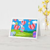 孫娘イースター熱気球カード用 カード (黄色い花)