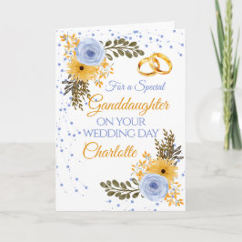 孫娘ウェディングデーフローラおめでとう カード