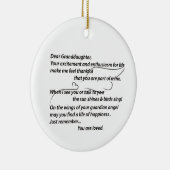 孫娘オーナメントギフト…パーソナライズ セラミックオーナメント (右)