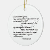 孫娘オーナメントギフト…パーソナライズ セラミックオーナメント (左)